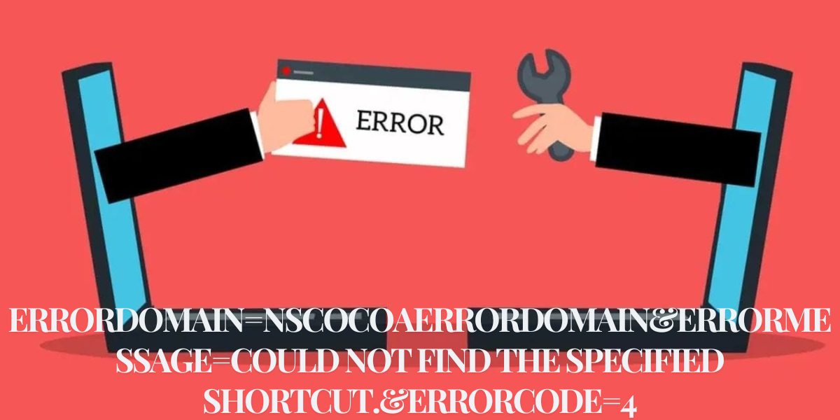 errordomain=nscocoaerrordomain&errormessage=could not find the specified shortcut.&errorcode=4